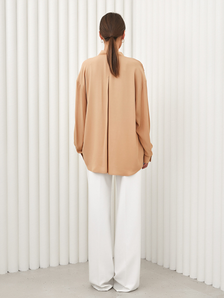 Блуза с шалевым воротником с вырезом на запах I.B.W. BL018 купить онлайн