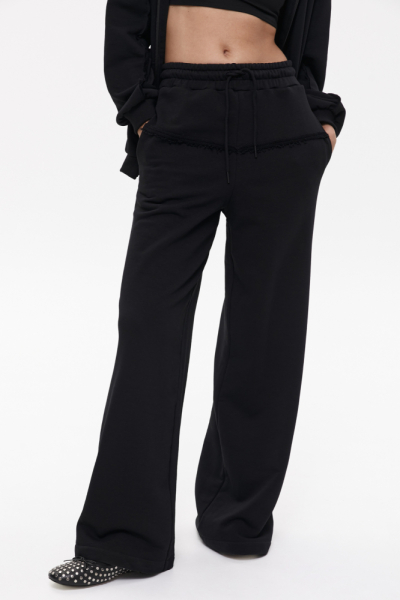 Широкие брюки с необработанными швами Charmstore  купить онлайн