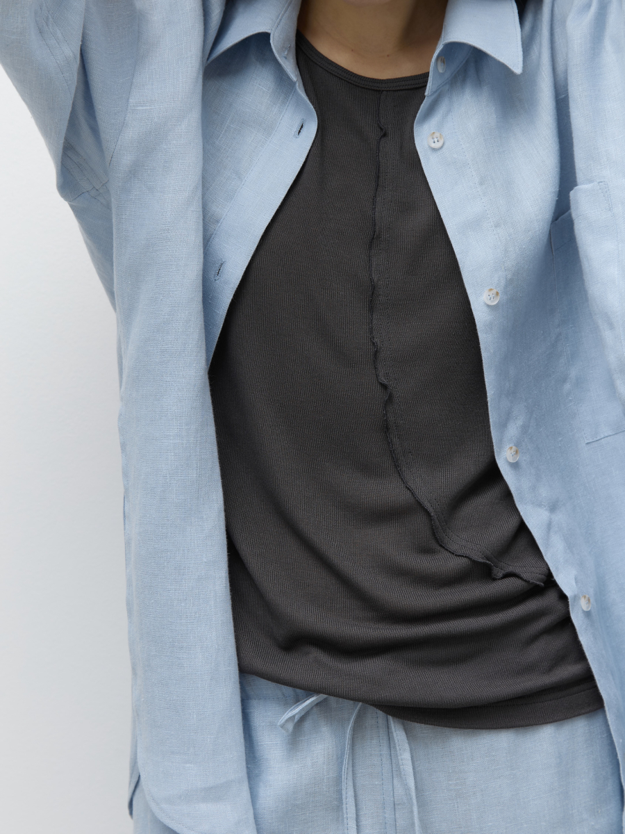 Рубашка объемная изо льна ver.2.0 AroundClothes&Knitwear  купить онлайн