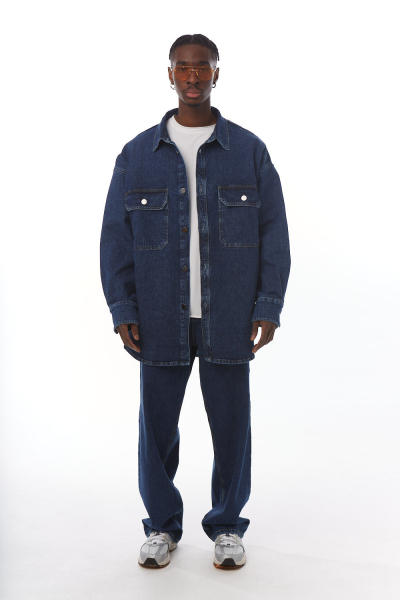Рубашка джинсовая оверсайз мужская MR by MERÉ  купить онлайн