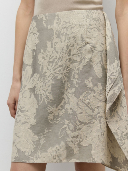 Юбка модной длины с драпировкой AroundClothes&Knitwear  купить онлайн