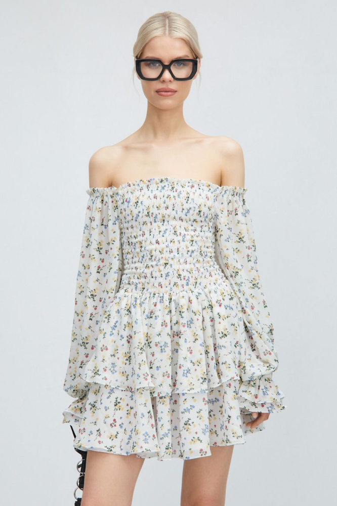Платье с цветочным принтом TOPTOP  купить онлайн