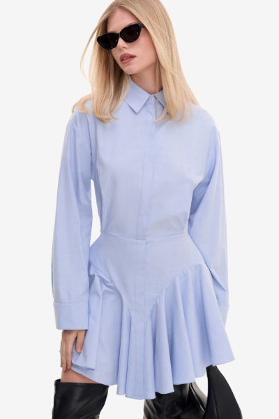Платье-рубашка из смесового хлопка TOPTOP  купить онлайн