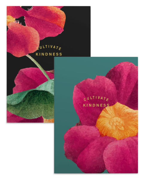 Набор тетрадей А5 Flower Inspiration с фольгированной надписью O'MARIE FlowerInspiration купить онлайн