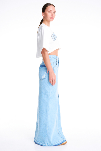 Джинсовая юбка макси GARDEN Label .B  купить онлайн