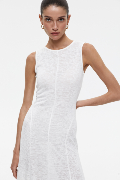 Платье макси из полупрозрачного трикотажа с клиньями Charmstore  купить онлайн
