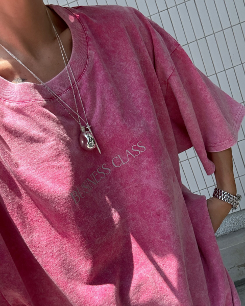 "Business class" t-shirt in pink Cantik  купить онлайн