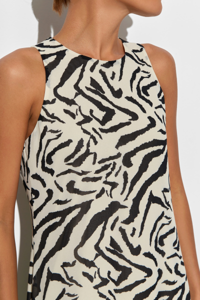 Платье миди с открытыми плечами принт зебра Mollis 13-09-2315/1 купить онлайн