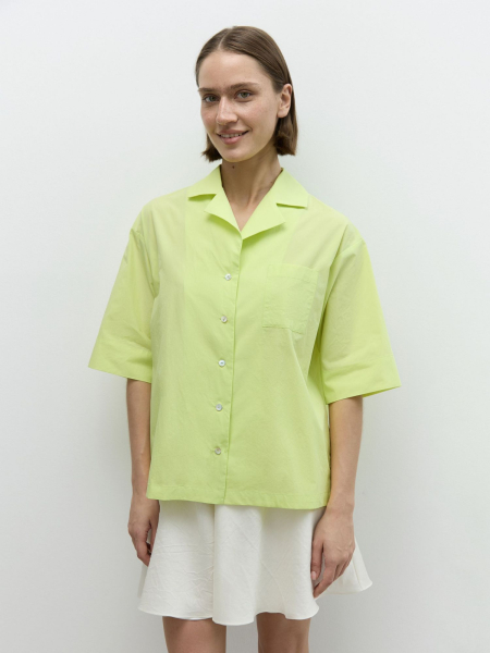 Рубашка из итальянского поплина AroundClothes&Knitwear  купить онлайн