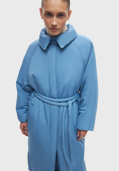 Пальто утепленное с тонким поясом STUDIO 29  купить онлайн