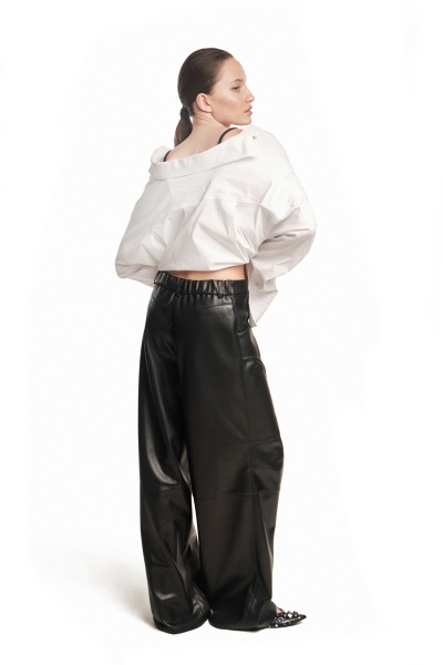 Кожаные брюки рокстар Yana Besfamilnaya  купить онлайн