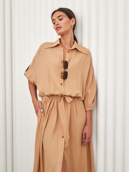 Платье-рубашка со спущенным рукавом I.B.W. со скидкой  купить онлайн