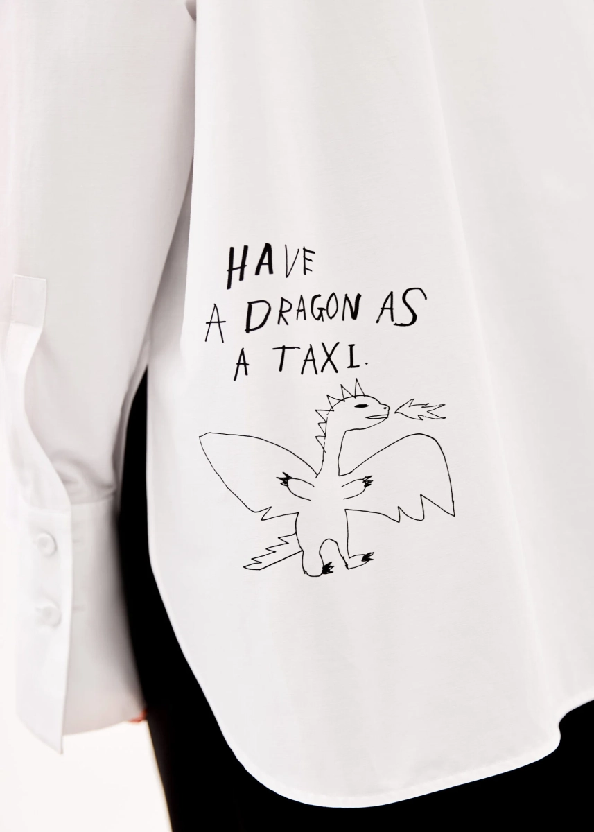 Рубашка оверсайз DRAGONFIRE Eve&Esther  купить онлайн