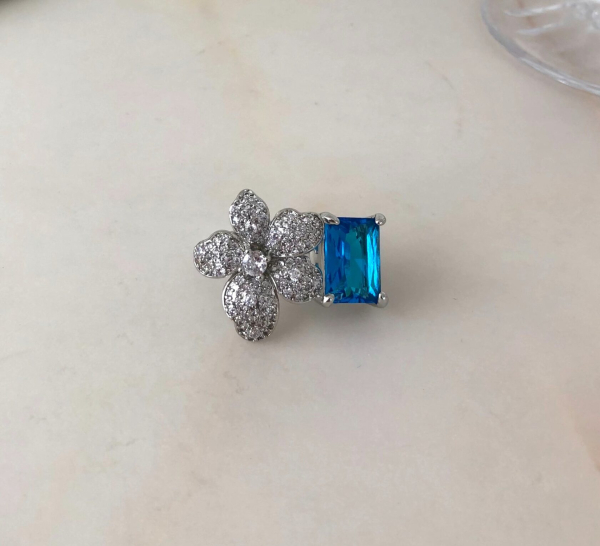 Кольцо Blue flower ÁMOXY  купить онлайн
