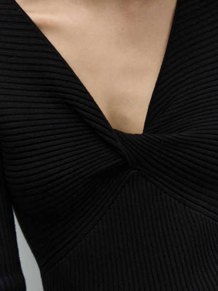 Боди из вискозы с узлом AroundClothes&Knitwear  купить онлайн