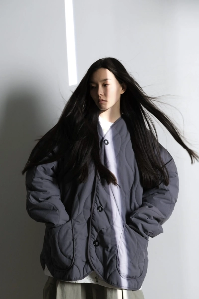 LINER JACKET OVERSIZE/GRAFIT RICE  купить онлайн