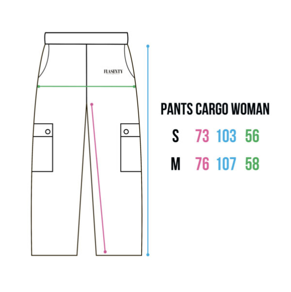 Cargo woman pixel FLASENTY со скидкой  купить онлайн