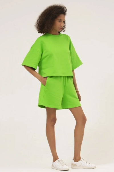 Костюм трикотажный топ+шорты с вышивкой INSPIRE  купить онлайн